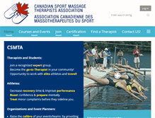 Tablet Screenshot of csmta.ca